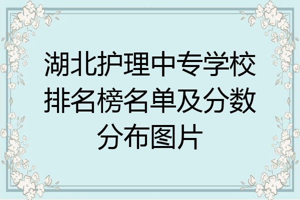 湖北护理中专学校排名榜名单及分数分布图片