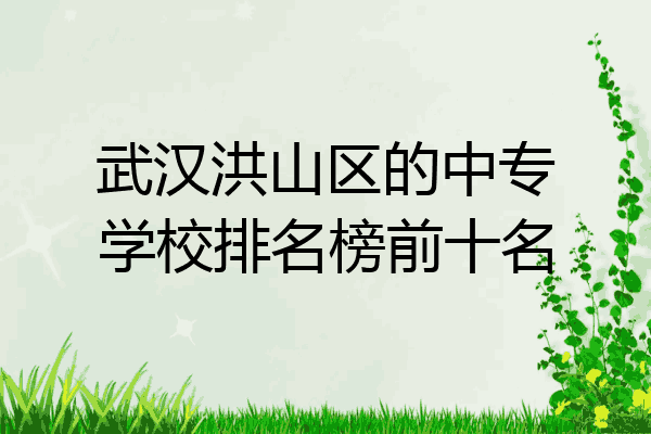 武汉洪山区的中专学校排名榜前十名