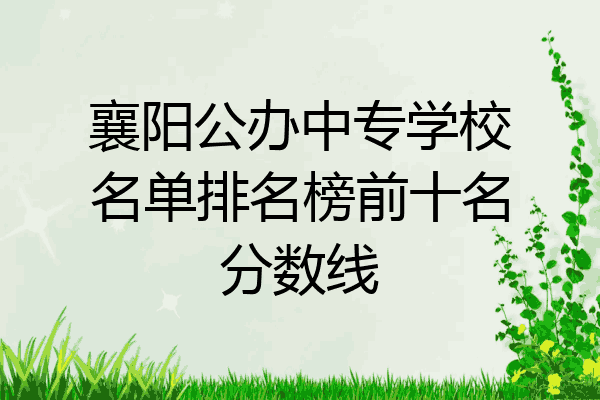 襄阳公办中专学校名单排名榜前十名分数线