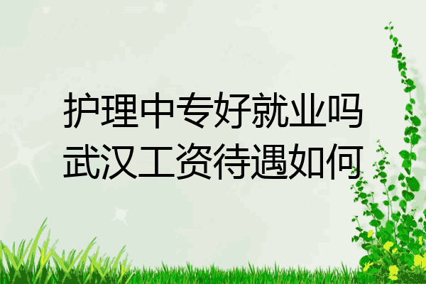 护理中专好就业吗武汉工资待遇如何