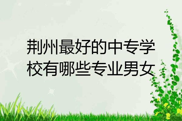 荆州最好的中专学校有哪些专业男女