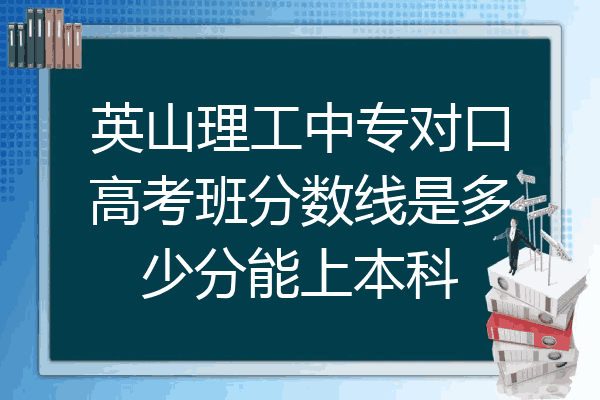 英山理工中专对口高考班分数线是多少分能上本科