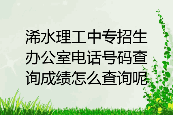 浠水理工中专招生办公室电话号码查询成绩怎么查询呢