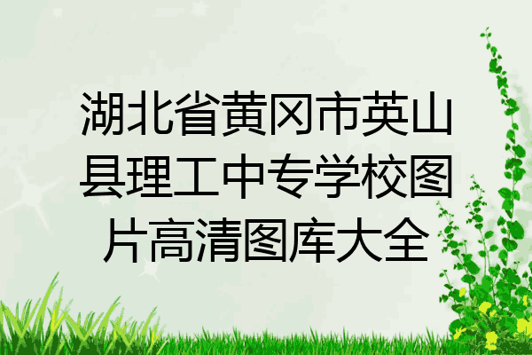 湖北省黄冈市英山县理工中专学校图片高清图库大全