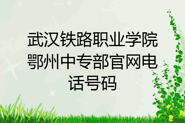 武汉铁路职业学院鄂州中专部官网电话号码