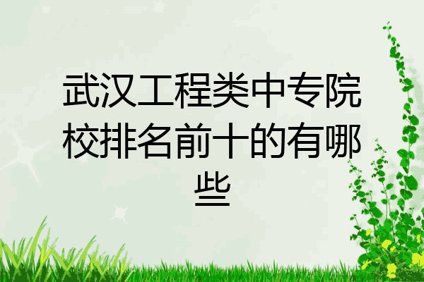 武汉工程类中专院校排名前十的有哪些