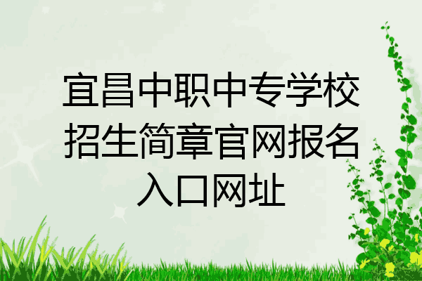 宜昌中职中专学校招生简章官网报名入口网址
