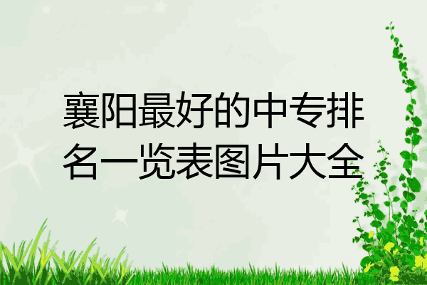 襄阳最好的中专排名一览表图片大全