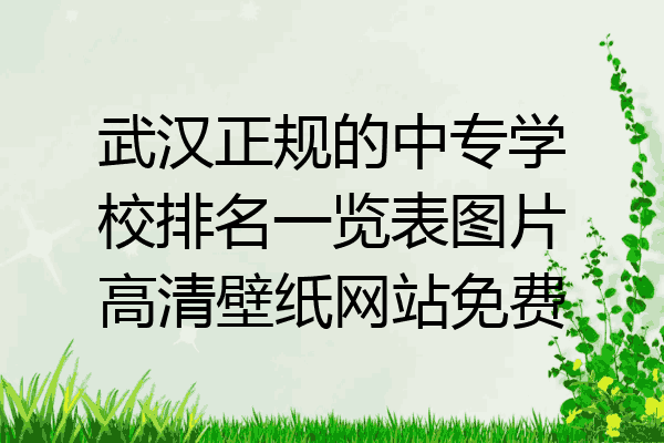 武汉正规的中专学校排名一览表图片高清壁纸网站免费