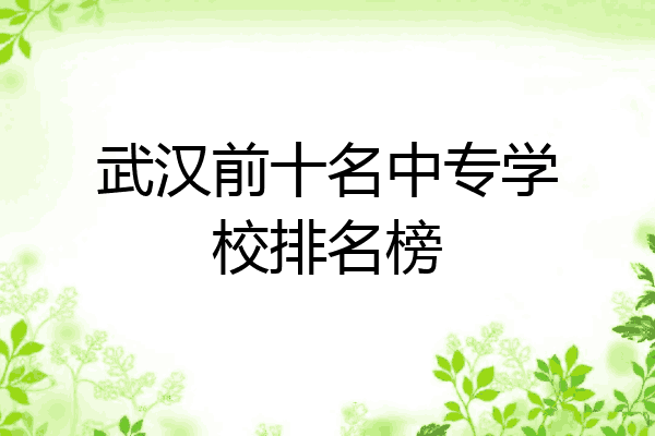 武汉前十名中专学校排名榜