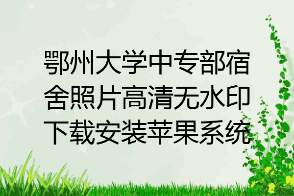 鄂州大学中专部宿舍照片高清无水印下载安装苹果系统