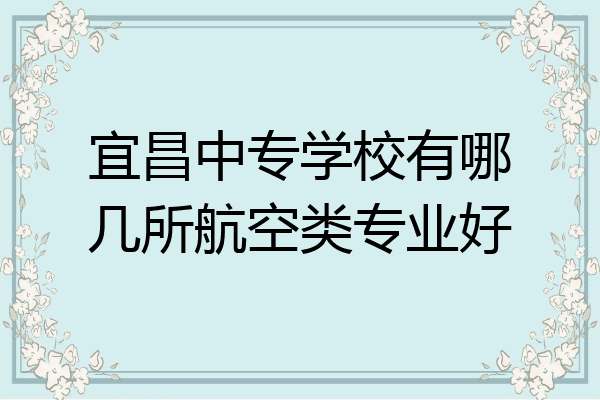 宜昌中专学校有哪几所航空类专业好