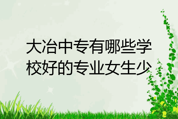 大冶中专有哪些学校好的专业女生少