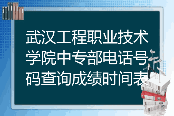 武汉工程职业技术学院中专部电话号码查询成绩时间表