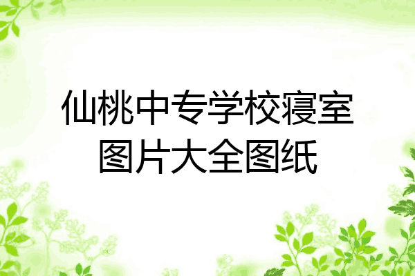 仙桃中专学校寝室图片大全图纸