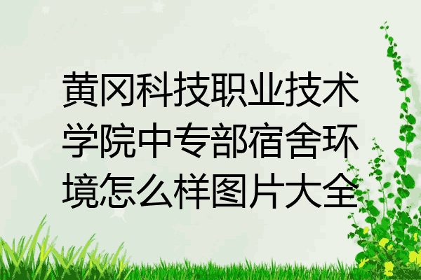 黄冈科技职业技术学院中专部宿舍环境怎么样图片大全