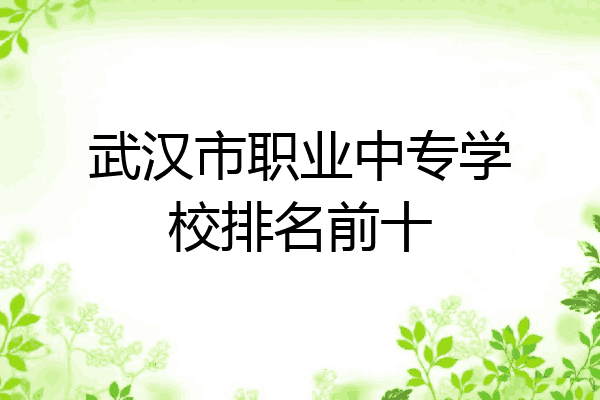 武汉市职业中专学校排名前十
