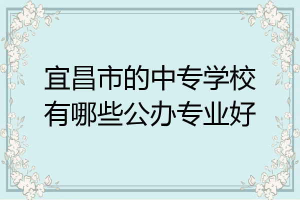 宜昌市的中专学校有哪些公办专业好
