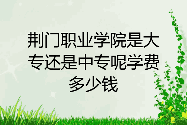 荆门职业学院是大专还是中专呢学费多少钱
