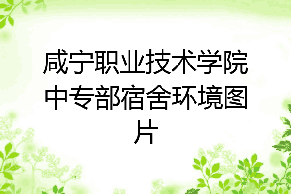咸宁职业技术学院中专部宿舍环境图片