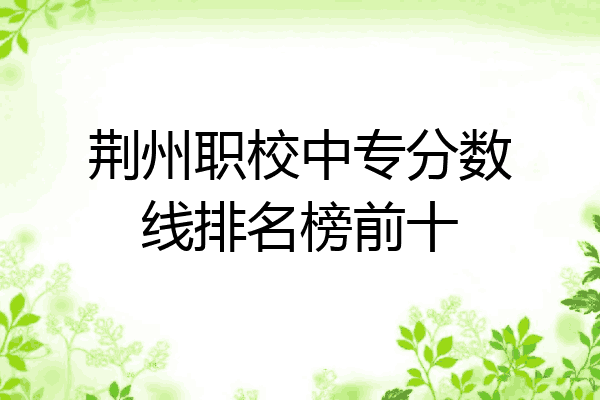 荆州职校中专分数线排名榜前十