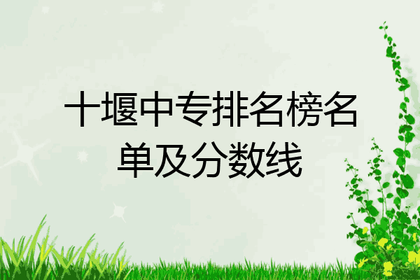 十堰中专排名榜名单及分数线