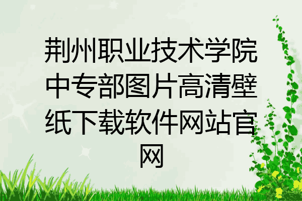 荆州职业技术学院中专部图片高清壁纸下载软件网站官网