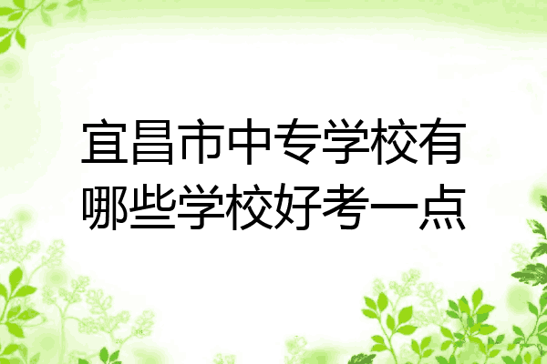 宜昌市中专学校有哪些学校好考一点