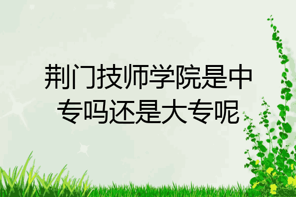 荆门技师学院是中专吗还是大专呢