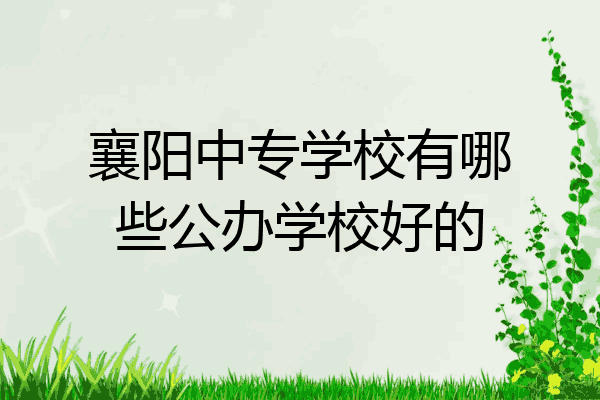 襄阳中专学校有哪些公办学校好的