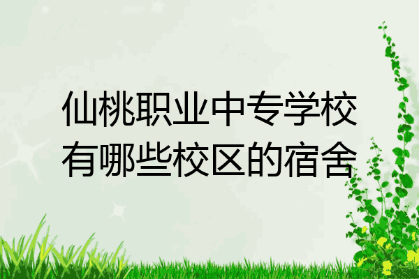 仙桃职业中专学校有哪些校区的宿舍