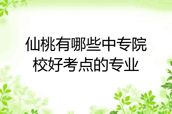 仙桃有哪些中专院校好考点的专业