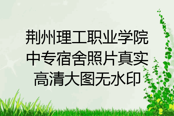 荆州理工职业学院中专宿舍照片真实高清大图无水印