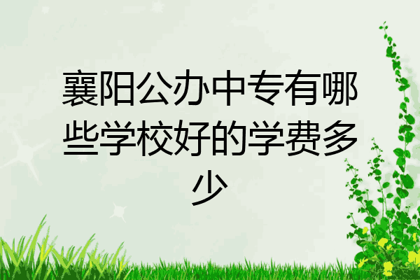 襄阳公办中专有哪些学校好的学费多少