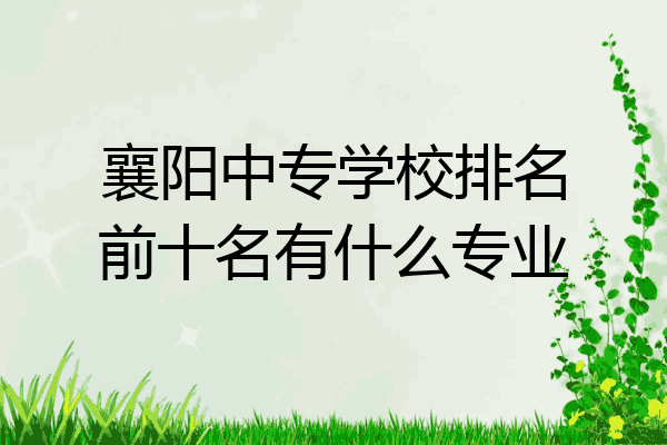 襄阳中专学校排名前十名有什么专业