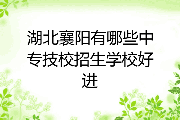 湖北襄阳有哪些中专技校招生学校好进