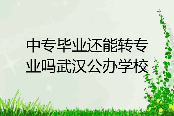 中专毕业还能转专业吗武汉公办学校
