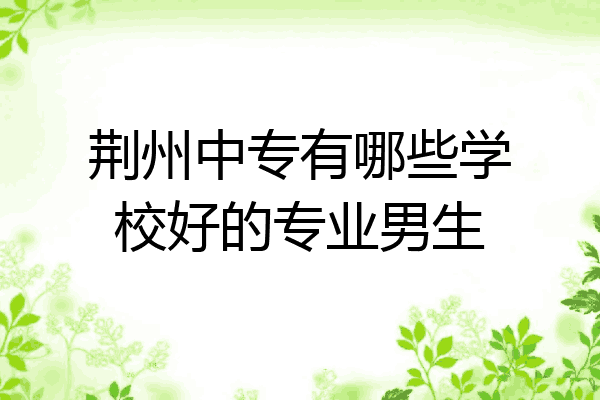 荆州中专有哪些学校好的专业男生