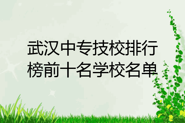 武汉中专技校排行榜前十名学校名单