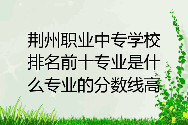 荆州职业中专学校排名前十专业是什么专业的分数线高
