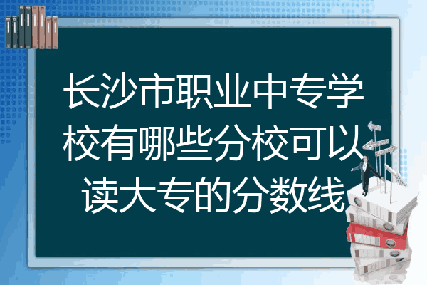 长沙市职业中专学校有哪些分校可以读大专的分数线