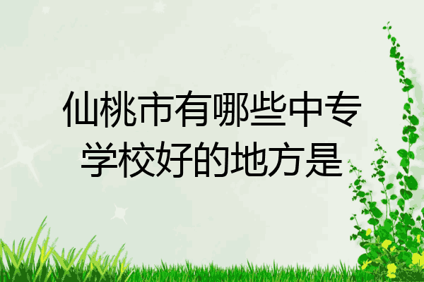 仙桃市有哪些中专学校好的地方是