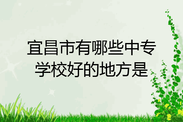 宜昌市有哪些中专学校好的地方是