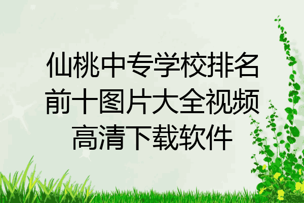 仙桃中专学校排名前十图片大全视频高清下载软件