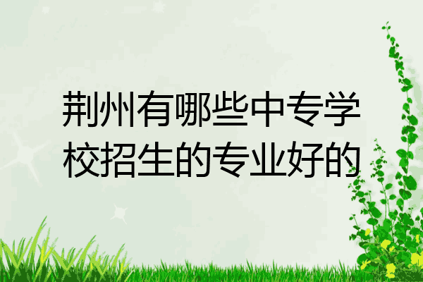 荆州有哪些中专学校招生的专业好的