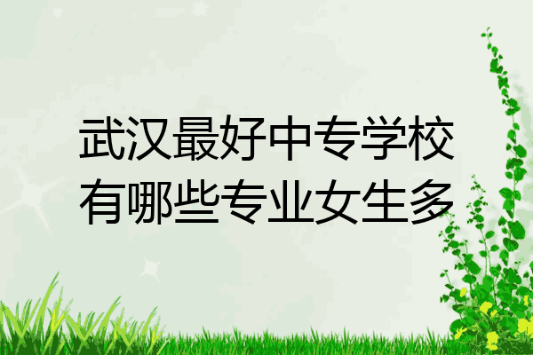 武汉最好中专学校有哪些专业女生多