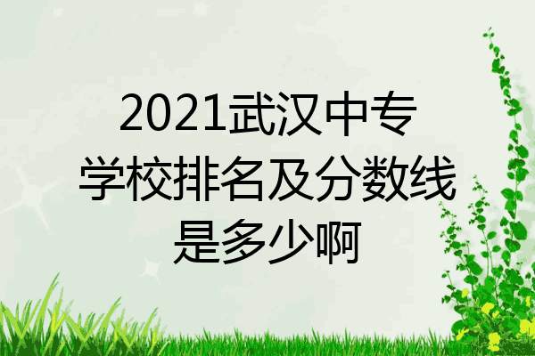 2021武汉中专学校排名及分数线是多少啊