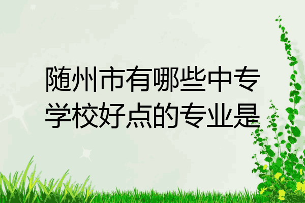 随州市有哪些中专学校好点的专业是