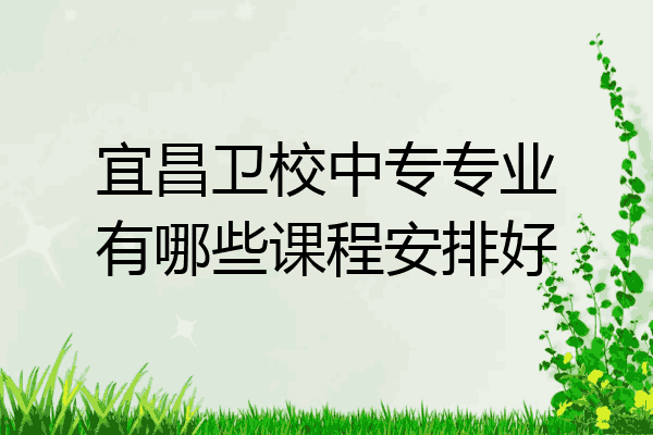 宜昌卫校中专专业有哪些课程安排好