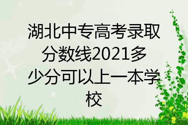 湖北中专高考录取分数线2021多少分可以上一本学校